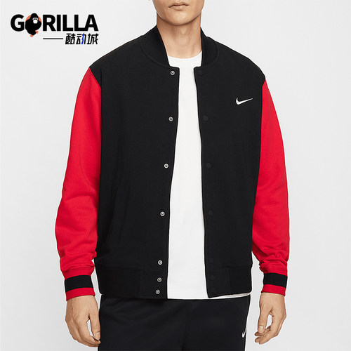 Nike/耐克正品2025新款男士针织薄绒运动拼接外套IB8766-010