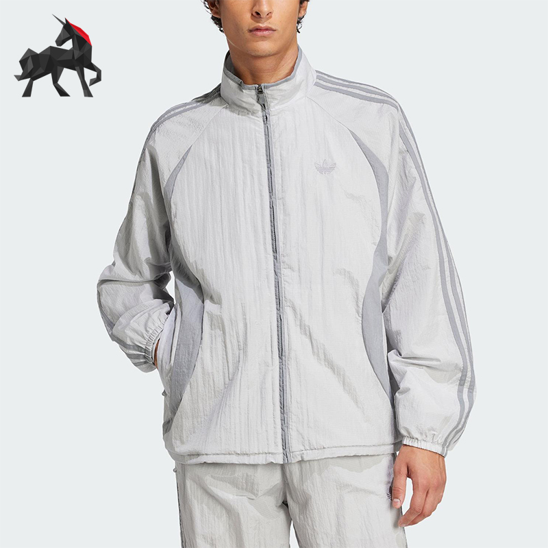 Adidas/阿迪达斯正品三叶草男士经典梭织立领运动宽松外套JP1138