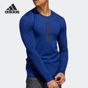 新款 Adidas 2021冬季 T恤GT9517 阿迪达斯官方正品 男子紧身运动长袖