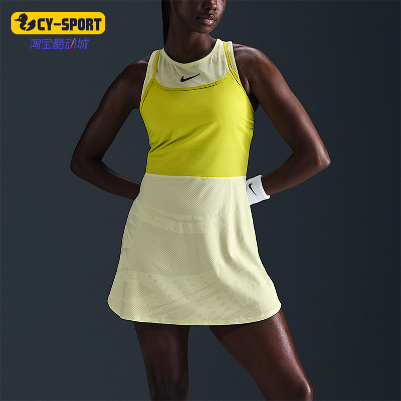 Nike/耐克正品2025夏季款女士拼接无袖运动透气连衣裙FZ6463-331,运动服/休闲服装,运动连衣裙,淘宝优惠券,粉丝福利购,淘宝优惠卷