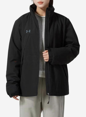 UA/安德玛正品新款男女同款立领拉链运动休闲棉服24600901-001