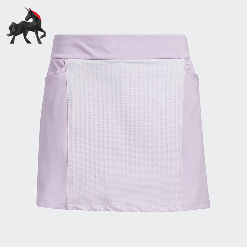 Adidas/阿迪达斯正品夏季大童休闲时尚印花高尔夫运动短裙HG5898