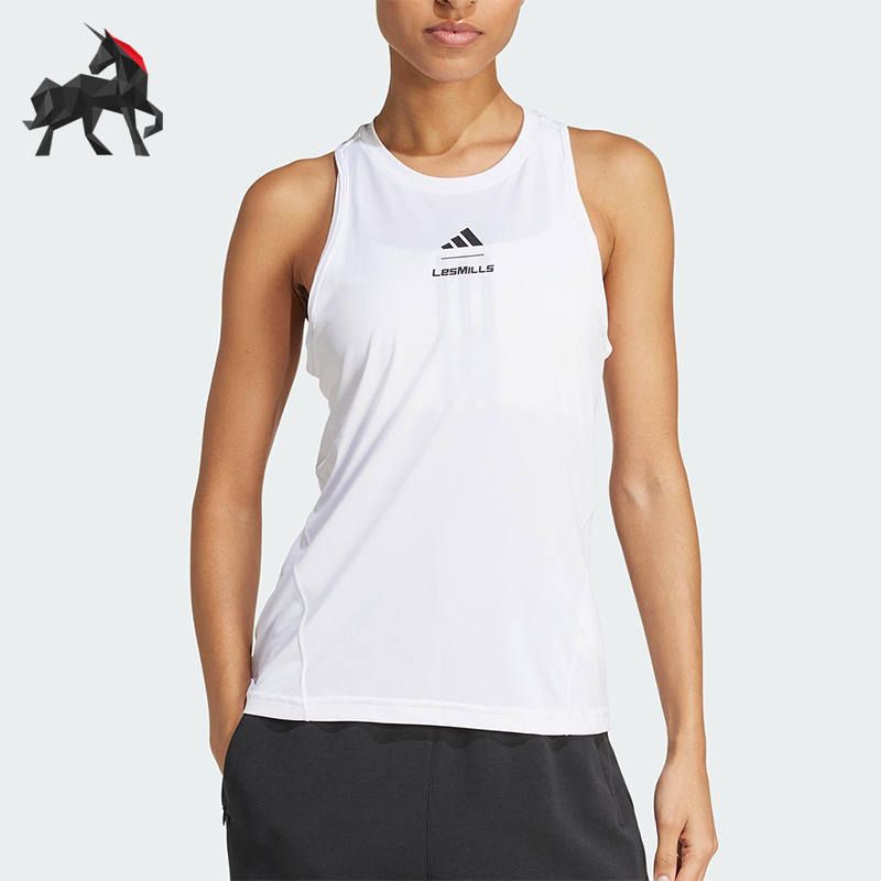 Adidas/阿迪达斯正品春季新款女士经典透气运动健身背心JM3687