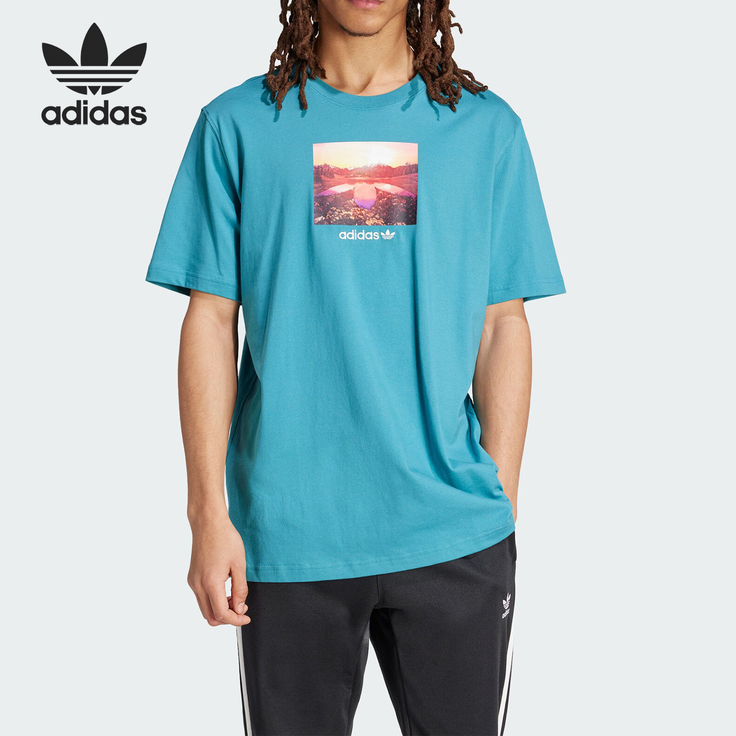 Adidas/阿迪达斯男士运动短袖