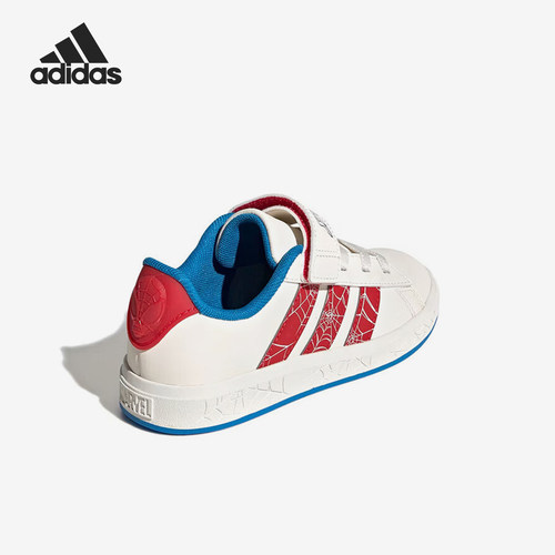 Adidas/阿迪达斯正品2025夏季款儿童日常运动休闲印花板鞋JS0778