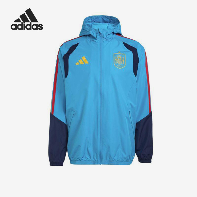 Adidas/阿迪达斯官方正品新款男蓝藏蓝色球类运动夹克外套KA3498图片