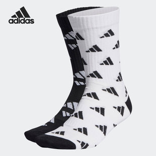 新款 Adidas 2022春季 HE2963 阿迪达斯官方正品 男女运动袜两双装