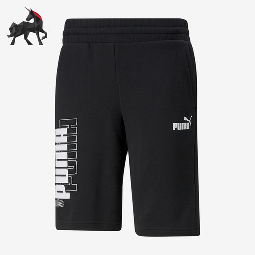 Puma/彪马正品男士字母印花舒适休闲透气运动短裤847380-01