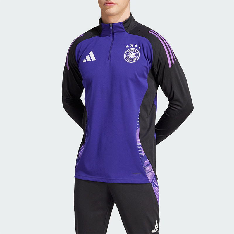 阿迪达斯男士足球上衣立领足球
