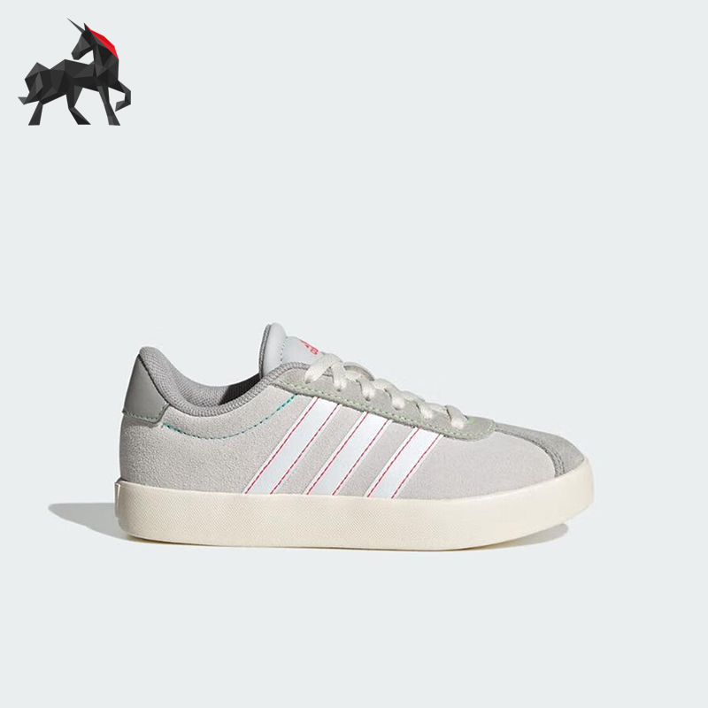 Adidas/阿迪达斯正品2025夏季款女士系带低帮耐磨运动板鞋JS3491