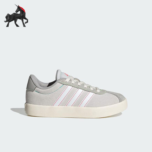 Adidas/阿迪达斯正品2025夏季款女士系带低帮耐磨运动板鞋JS3491