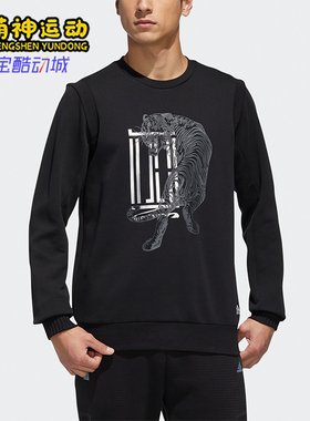 Adidas/阿迪达斯正品WJ GFX SWT男士休闲印花圆领运动卫衣GF4040