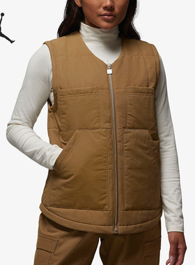 Nike/耐克正品JORDAN冬季新款女子工装保暖棉马甲FB5193-395