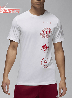 Nike/耐克正品新款JORDAN男士圆领时尚印花短袖T恤FN6028-100