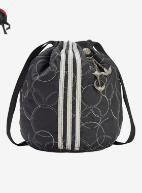 Adidas/阿迪达斯正品PadedBag新款黑色收纳便携单肩包KC2238