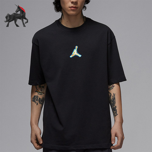 Nike/耐克正品JORDAN男士针织休闲宽松透气经典短袖IF0620-010
