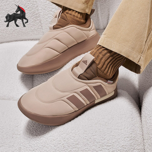 阿迪达斯男女舒适保暖棉鞋