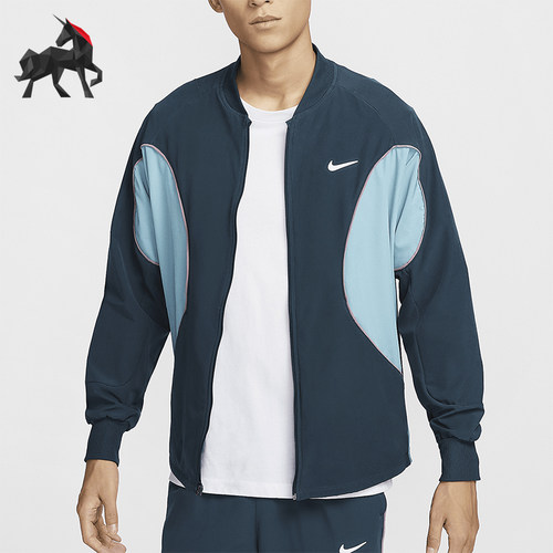 耐克男士拼接宽松时尚休闲外套