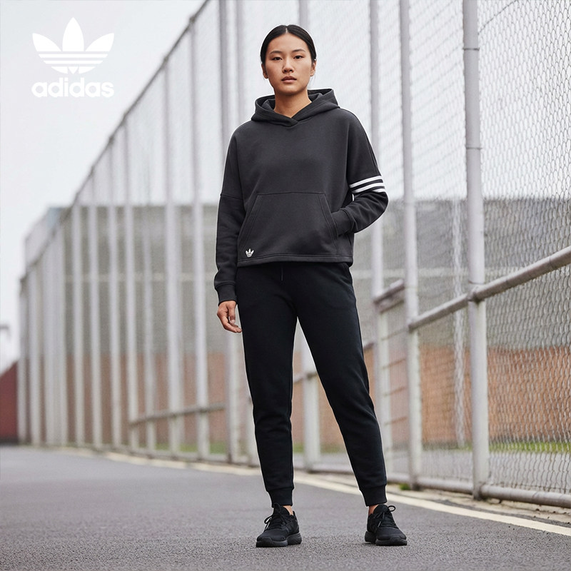 Adidas/阿迪达斯正品三叶草女士运动宽松连帽针织卫衣IW5607,运动服/休闲服装,运动卫衣/套头衫,淘宝优惠券,粉丝福利购,淘宝优惠卷