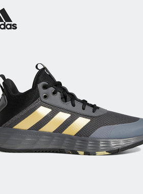 Adidas/阿迪达斯官方正品OWNTHEGAME男子低帮缓震篮球鞋GW5483