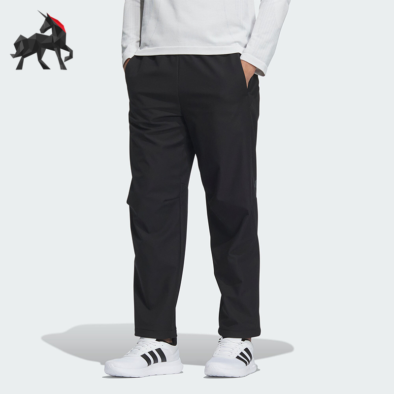 Adidas/阿迪达斯正品秋冬新款男士梭织运动直筒休闲裤JZ8406