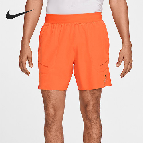 Nike/耐克正品2025男士印花运动松紧腰训练网球短裤FZ6913-819