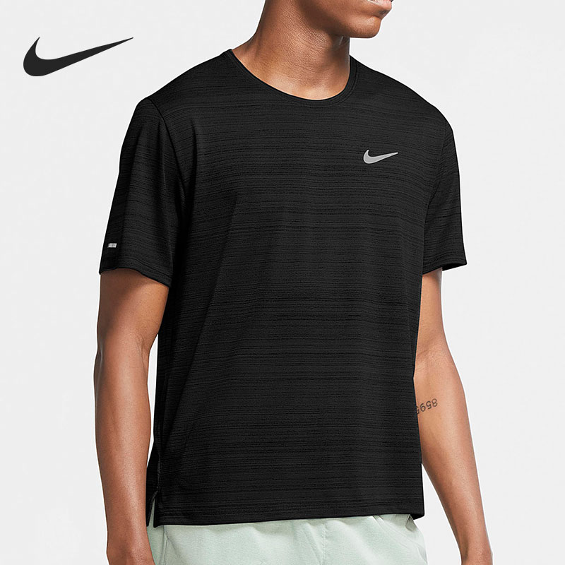 Nike/耐克官方正品Dri-FIT Miler 男子跑步短袖T恤 CU5993-010 运动服/休闲服装 运动T恤 原图主图