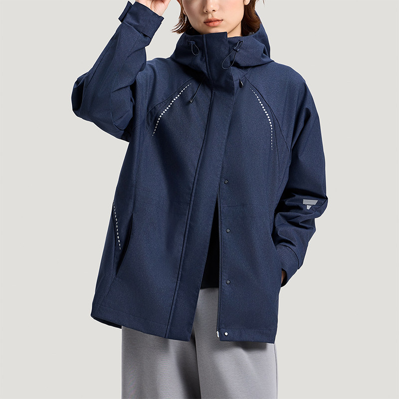 Adidas/阿迪达斯正品轻运动系列新款女经典深蓝色夹克外套KV4873