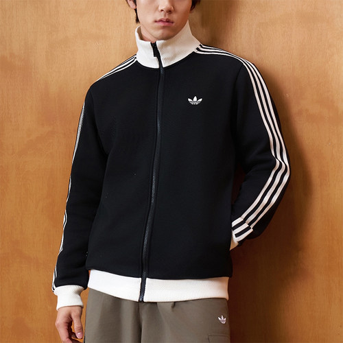 Adidas/阿迪达斯正品三叶草男女经典运动透气拉链夹克外套KX7990