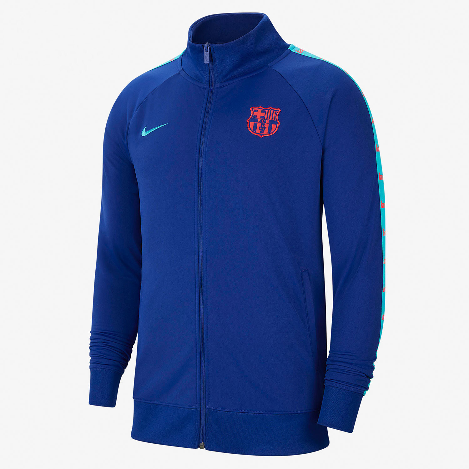 Nike/耐克正品巴萨球迷版训练休闲运动足球外套夹克 CW6045-455