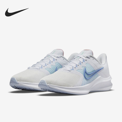 Nike耐克正品Down shifter 11女款低帮减震防滑跑步鞋CW3413-103