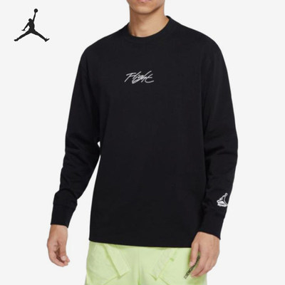 Nike耐克Jordan正品男款圆领套头运动休闲长袖T恤DN4427-010