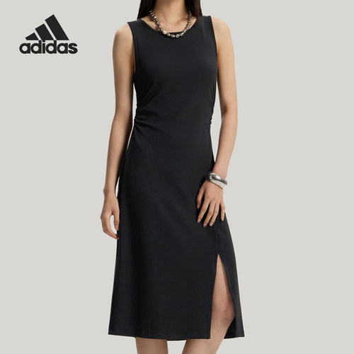 Adidas/阿迪达斯正品夏季女士凉感运动经典简约时尚连衣裙KH2680