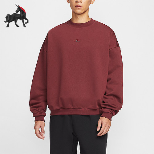 Nike/耐克正品2025冬季男士运动加绒圆领宽松篮球卫衣IM5902-619