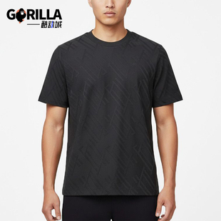 Adidas/阿迪达斯正品新款男黑色训练轻盈经典速干短袖T恤KW4763