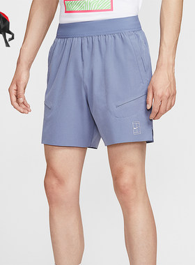 Nike/耐克正品夏季男士弹力轻盈运动训练经典网球短裤FZ6914-499