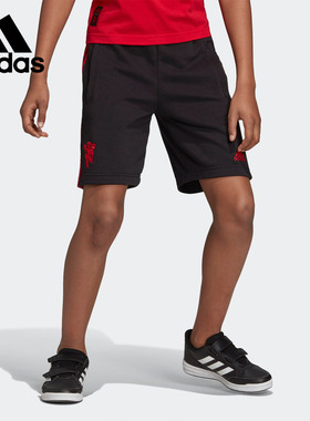 Adidas/阿迪达斯正品夏季新款大童曼联运动足球短裤DW4714