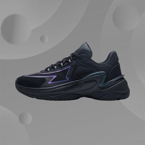 李宁正品新款女子减震回弹时尚潮流舒适运动休闲鞋AGCS266-1-2-4