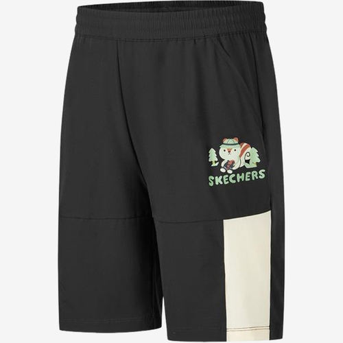 Skechers斯凯奇正品kids运动户外系列儿童短裤P225B060-0018