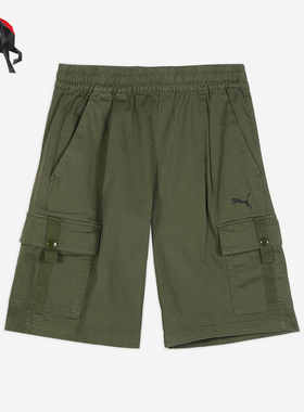 Puma/彪马正品WOVENCargo新款男绿色休闲经典工装短裤635852-74