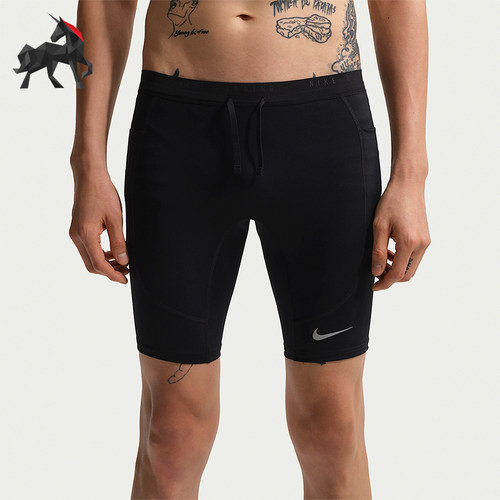 Nike/耐克正品Dri-FIT男士柔软五分跑步紧身运动短裤IF2041-010