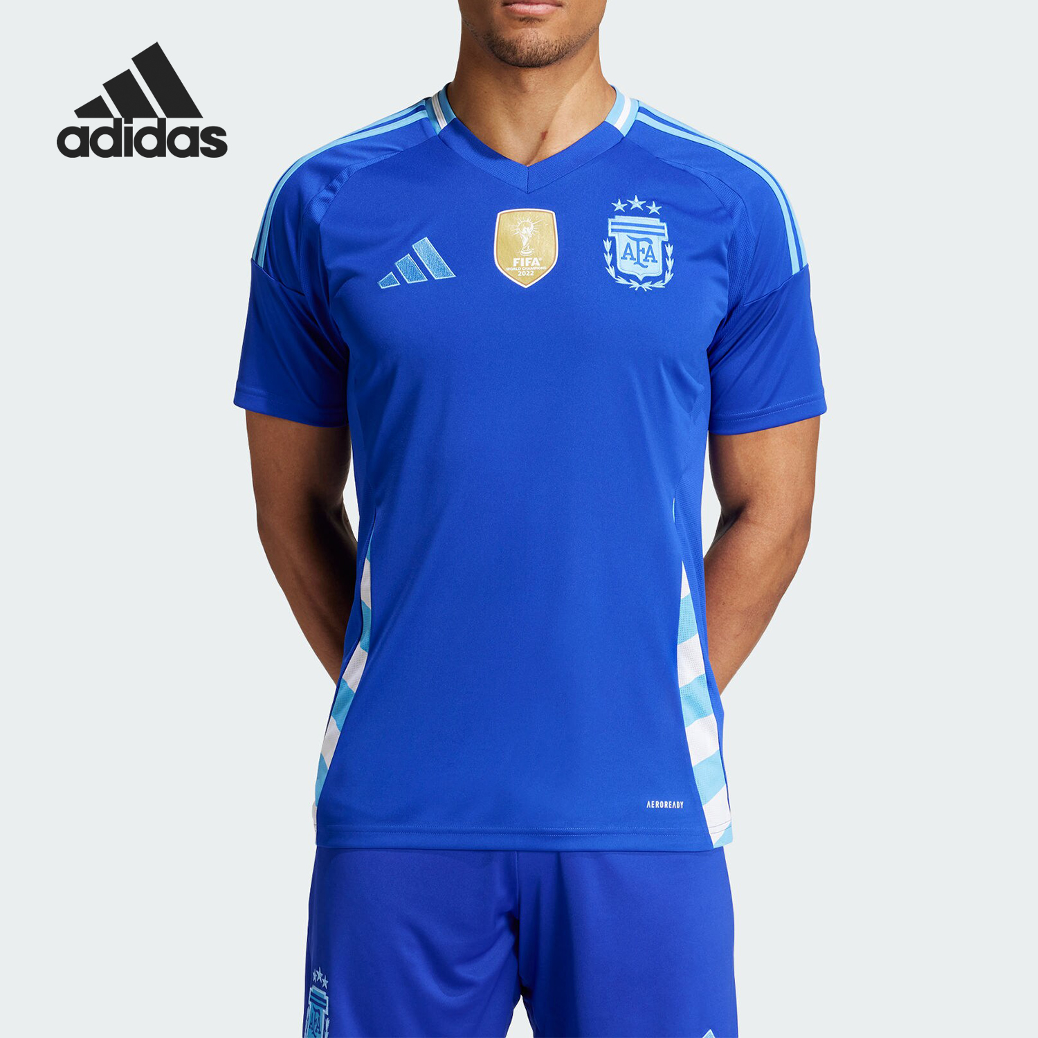 阿迪达斯男士足球运动球衣