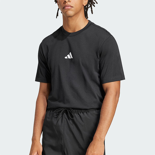 Adidas/阿迪达斯正品夏季男士运动简约经典轻质针织短袖T恤JE9024