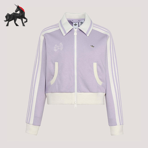 Adidas/阿迪达斯正品三叶草女士亲肤透气经典休闲针织夹克KY2151