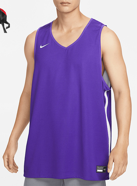 Nike/耐克正品夏季新款男士篮球训练双面穿背心T恤CQ4363-546
