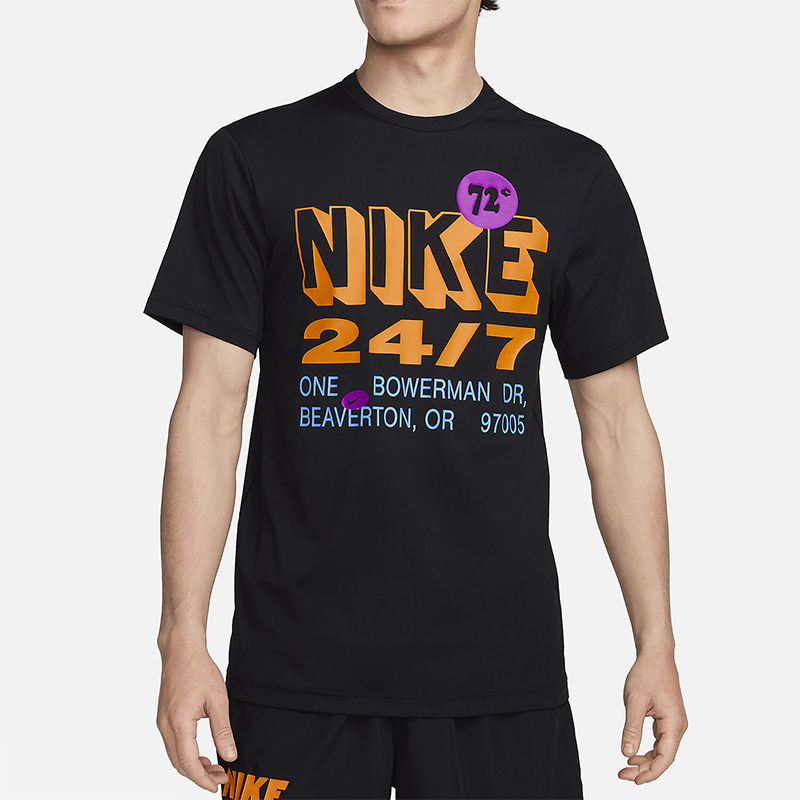 Nike/耐克正品夏季新款男士印花休闲经典运动短袖T恤FN3989-010
