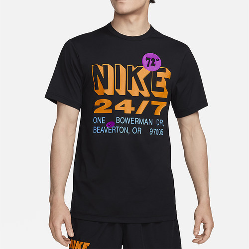 Nike/耐克正品夏季新款男士印花休闲经典运动短袖T恤FN3989-010