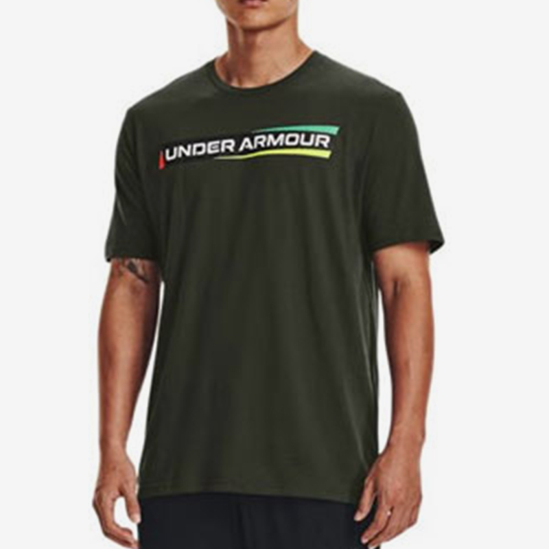 UA/安德玛正品运动男士复古时尚柔软针织训练短袖T恤1370731-310