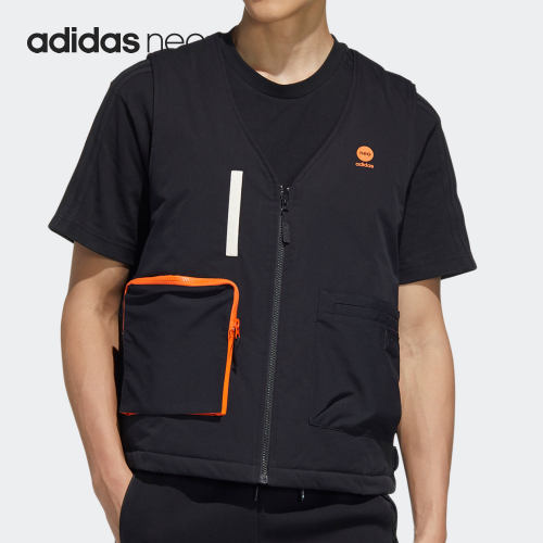 阿迪达斯男子工装运动棉马甲