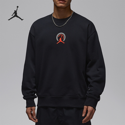 Nike/耐克正品JORDAN男士圆领字母印花运动休闲套头衫IQ2981-010